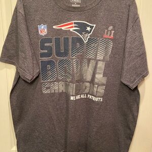 Fanatics Gray New England Patriots Super Bowl LII Champions Tee
